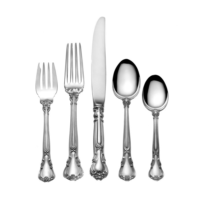 Gorham 66 Piece Sterling silver Flatware Set, Service for 12 Wayfair